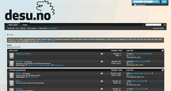Desktop Screenshot of forum.desu.no